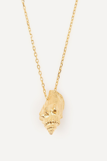 Gold-Plated Floating Shell Pendant Necklace from Anni Lu