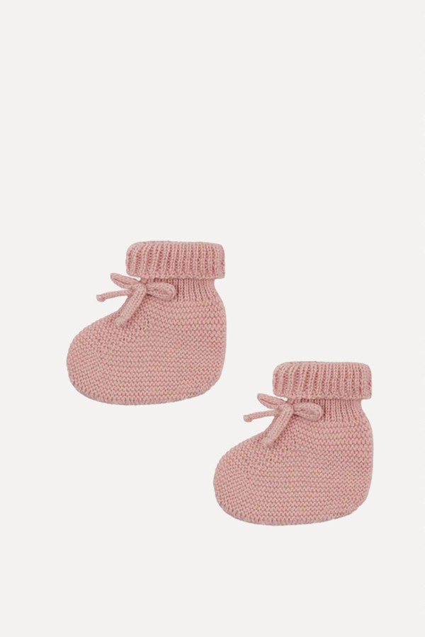 Rimevera Merino Baby Girl Booties from La Coqueta