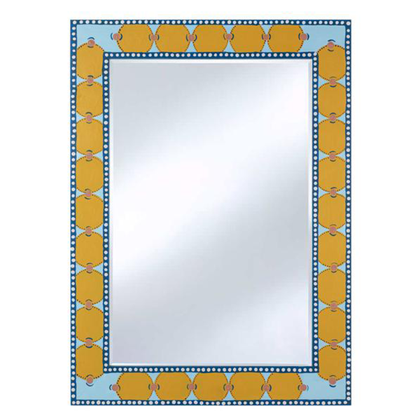 The At Home Mirror V Yellow Blue