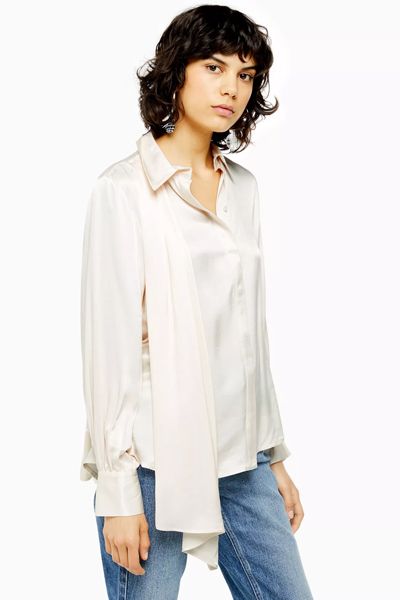 Cream Drape Shirt