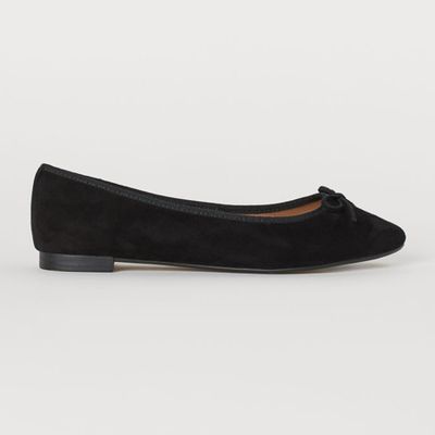 Suede Ballet Pumps from H&M