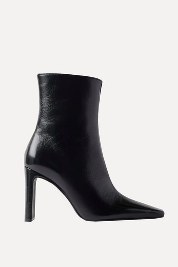 Black Patent Leather Ankle Boots from Mint Velvet