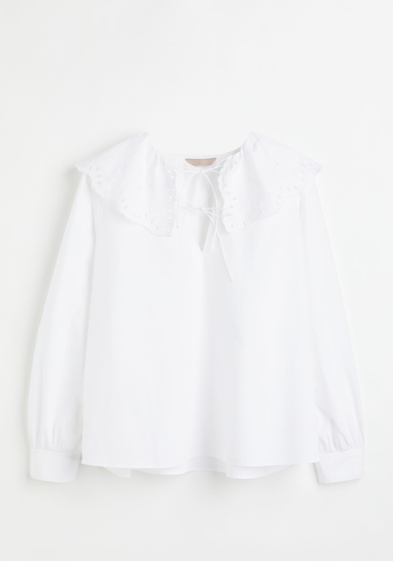 Wide Collared Blouse