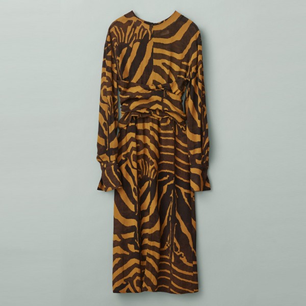 Zebra-Striped Dress