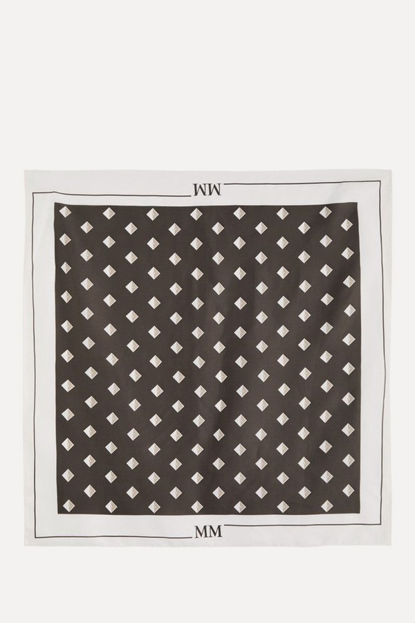 Cammeo Printed Silk-Twill Scarf from MM