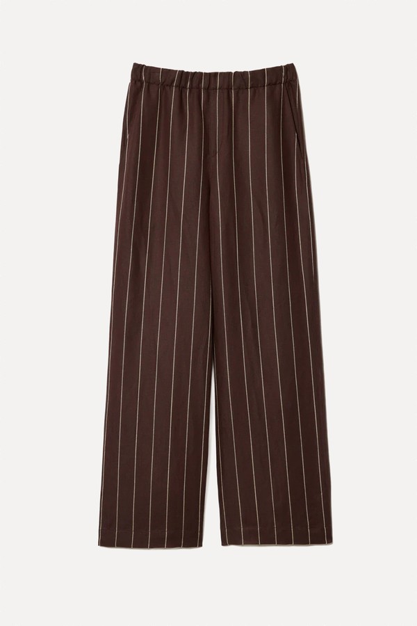 Mara Long Pinstripe Trousers