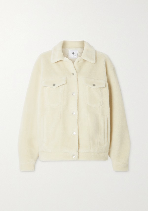 Rory Oversized Faux Shearling Jacket from Anine Bing