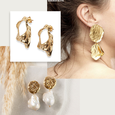 24 Hammered Gold Earrings We Love