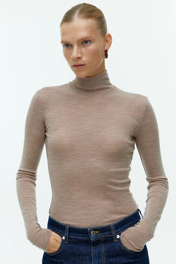 Roll Neck Wool Top from ARKET