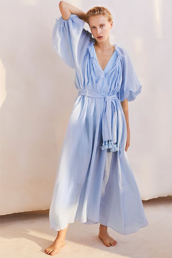 Almost A Honeymoon Maxi Dress In Sky from Three Graces