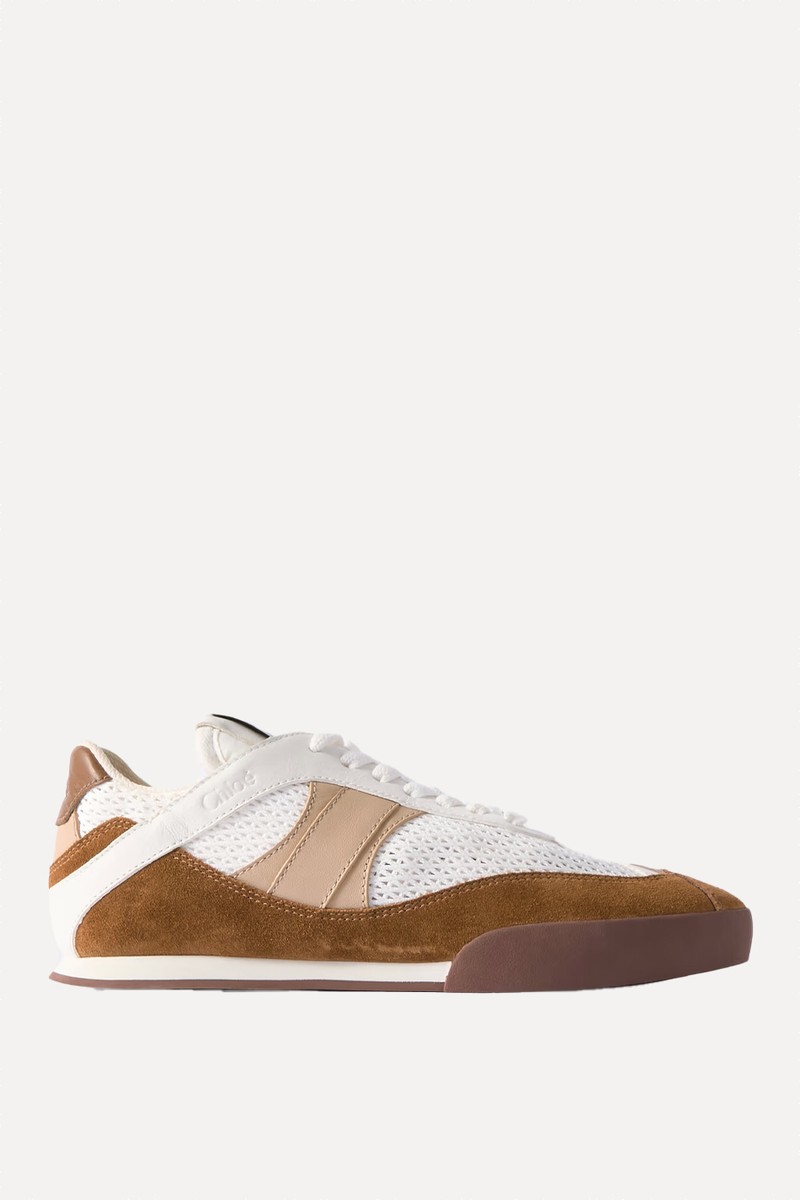 Kick Suede, Mesh & Leather Sneakers from CHLOÉ