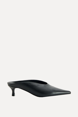 Heeled Leather Mules from Reserved