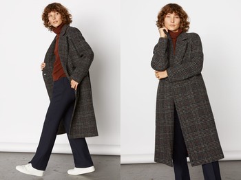 City Check Maxi Coat, £229