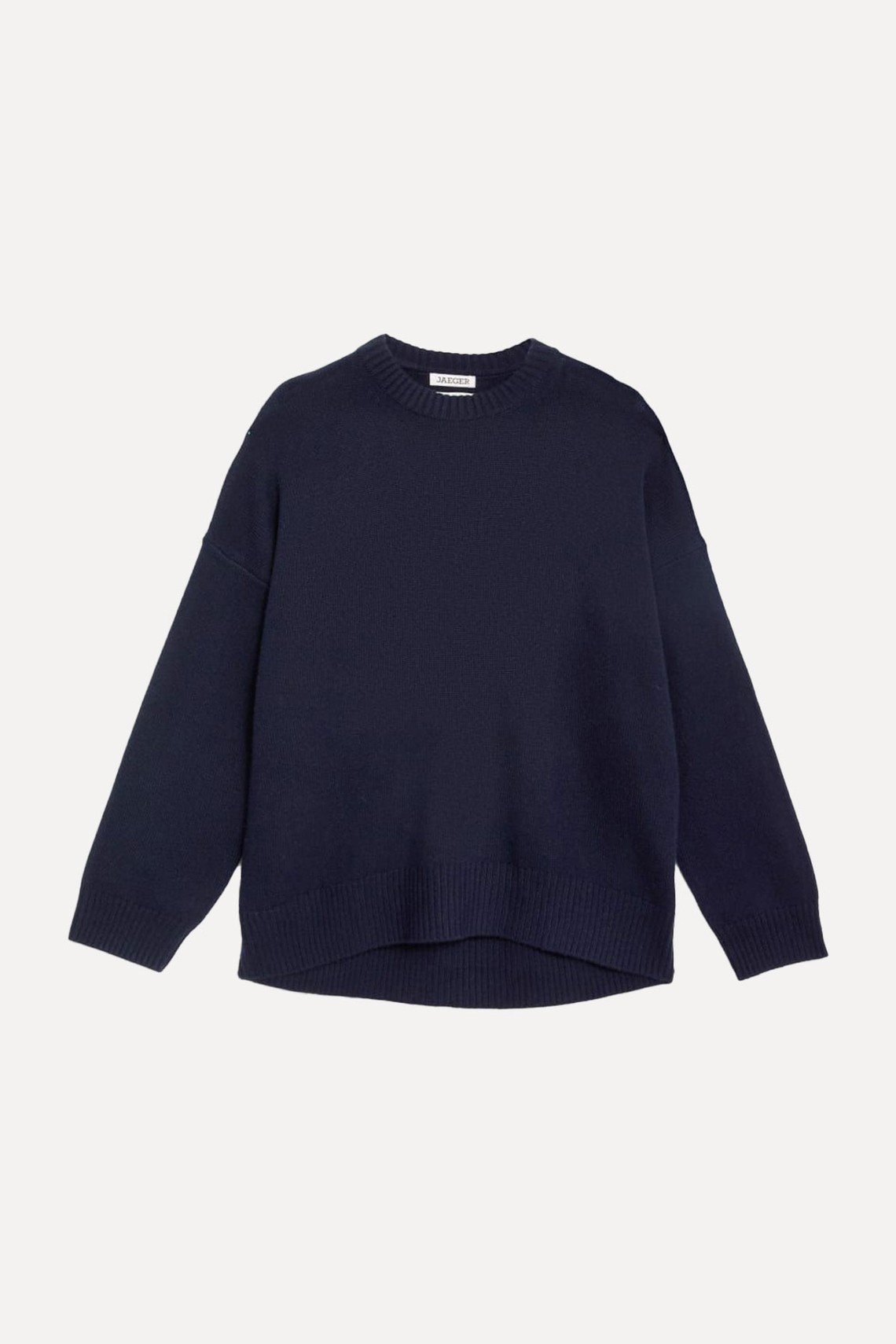 Pure Cashmere Crew Neck Relaxed Jumper from Jaeger