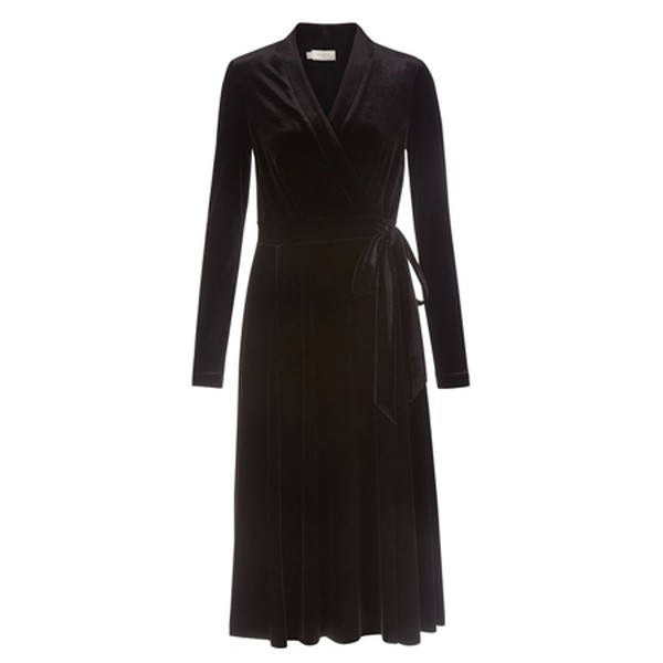 Syon Velvet Wrap Dress