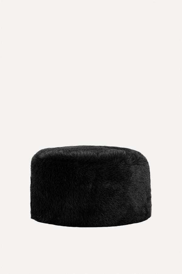 Faux Fur Pillbox Hat from Primark