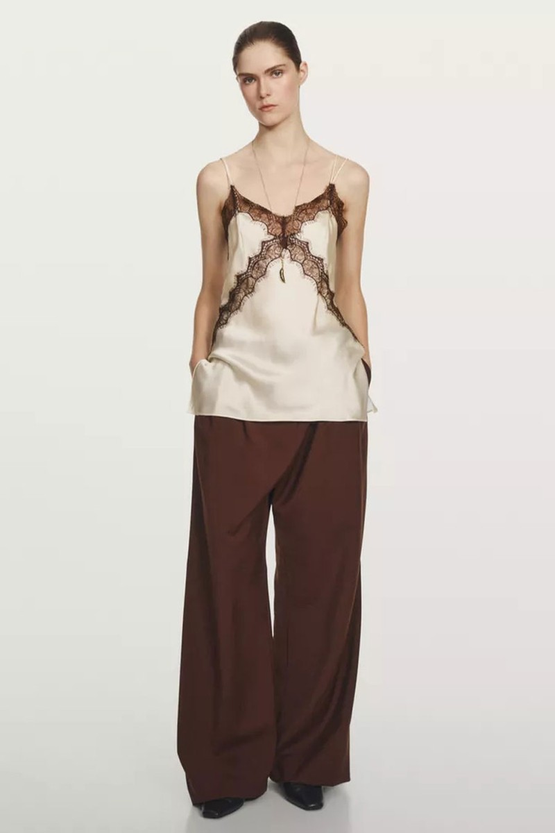 Long 100% Silk Camisole Top