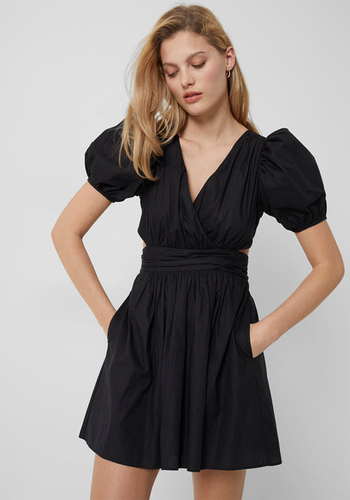 Rhodes Poplin V-Neck Mini Dress