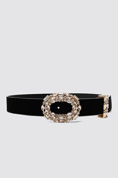 Belt With Bejewelled Buckle from Zara