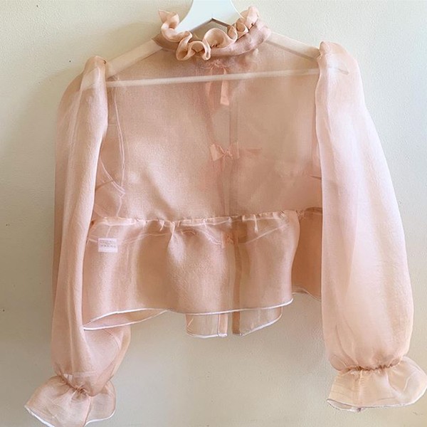 Iris Beige Blouse from Aurore Van Milhem
