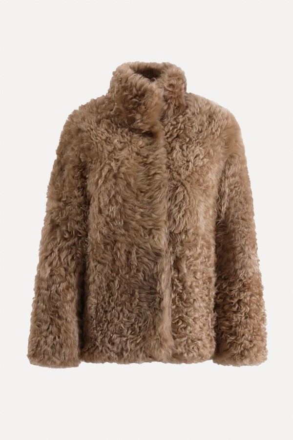 Carolyn Everyday Shearling Midi Coat from Nour Hammour