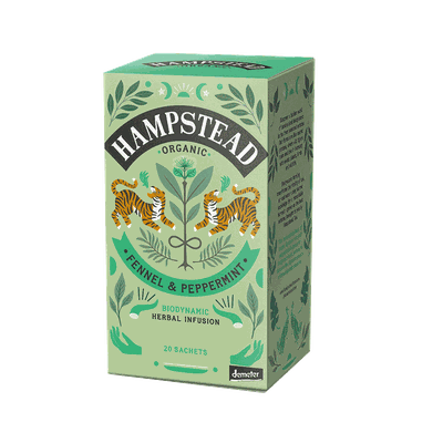 Fennel & Peppermint Tea Bags from Hampstead Organics