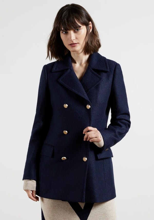 Catiiey Double Breasted Pea Coat