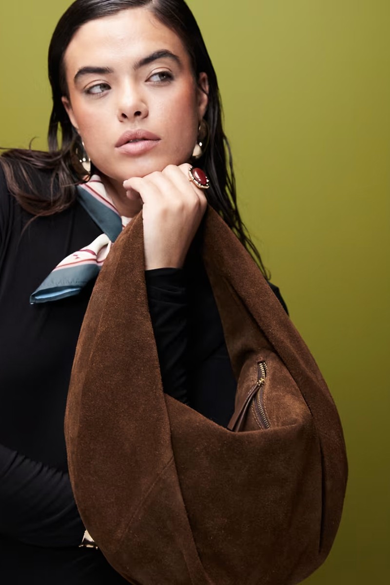 Suede Slouchy Scoop Tote Bag from ASOS DESIGN