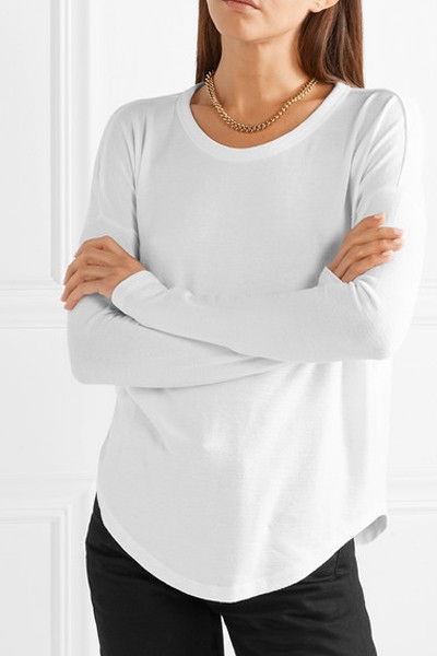 Hudson Slub Stretch-Jersey Top from Rag & Bone