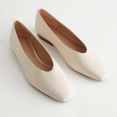 Pointed Leather Ballerina Flats from & Other Stories