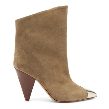 Lapee Metallic-Toecap Suede Ankle Boots from Isabel Marant  