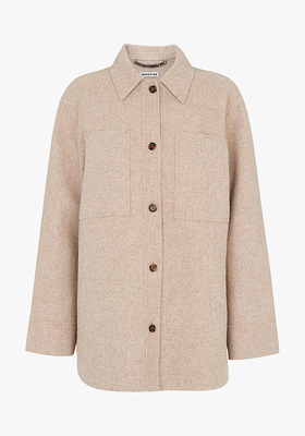 Classic Wool Blend Overshirt Jacket from Whistles