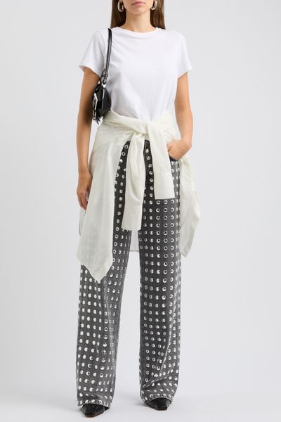 Winona Studded Wide-Leg Jeans from HAIKURE