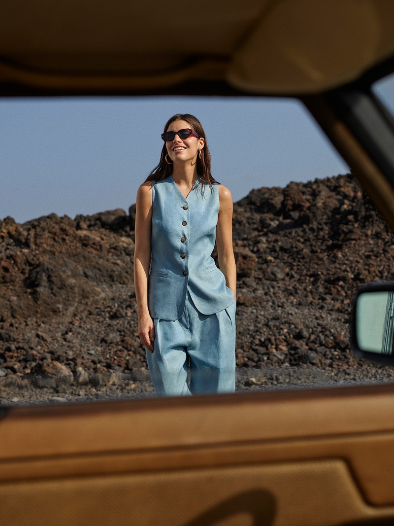 Molly Linen Waistcoat