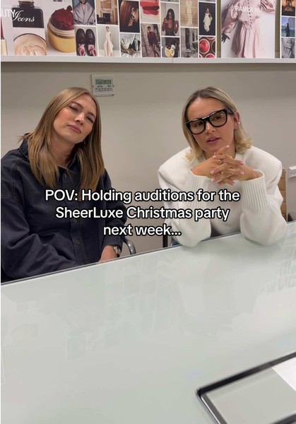 POV: Holding auditions for the SheerLuxe Christmas party next week… @Molly-Mae