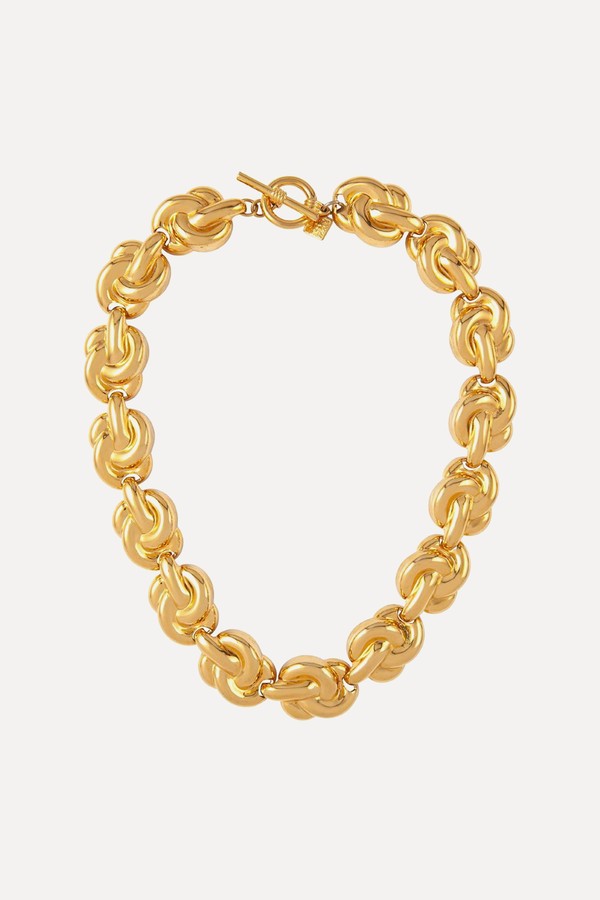 1980s Vintage Anne Klein Knot Link Necklace from Susan Caplan