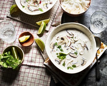 Button Mushroom Tom Kha Gai