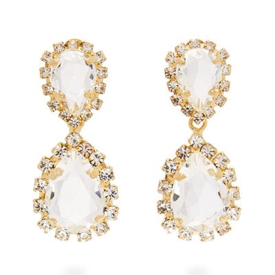 Cuori Crystal Teardrop Earrings from Rosantica