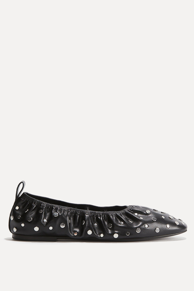 Stud-Detail Ballet Pumps from H&M