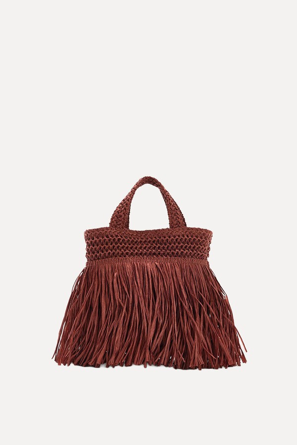 Mini Handbag With Fringing from zara