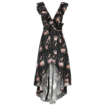 Cosmo Floral-Print Silk Dress from LoveShackFancy