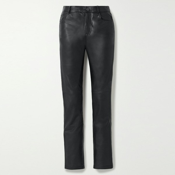 Phoenix Leather Straight-Leg Pants from Deadwood