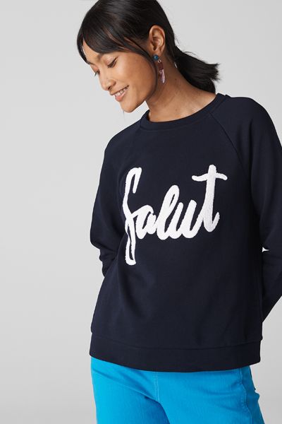 Salut Embroidered Sweatshirt