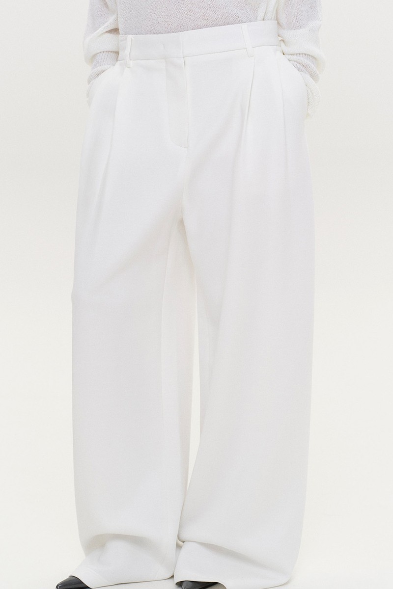Tailored Sweat Wide Trousers from Source Unknown