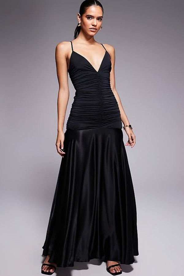 Ruched Body Maxi Dress from Bardot Lavanda