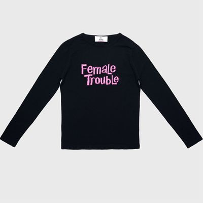 Female Trouble Dark Navy & Neon Pink