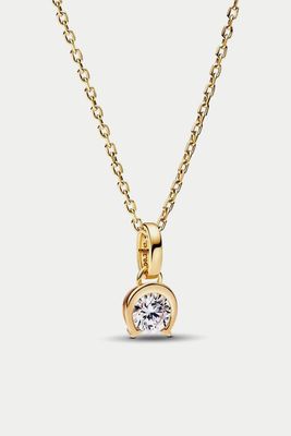 Talisman 14k Gold Lab-grown Diamond Horseshoe Pendant Necklace