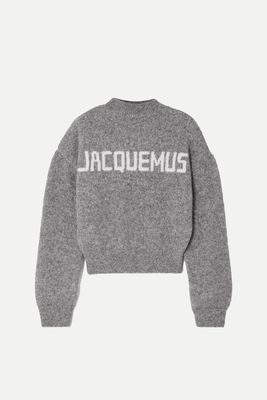  La Maille Printed Alpaca Wool-Blend Sweater from Jacquemus