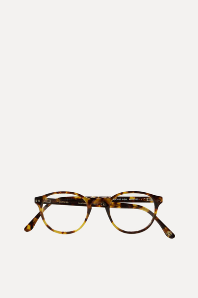 Aidah Round-Frame Tortoiseshell Acetate Optical Glasses  from Kimeze