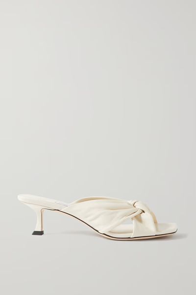 Avenue 50 Knotted Leather Mules from Jimmy Choo